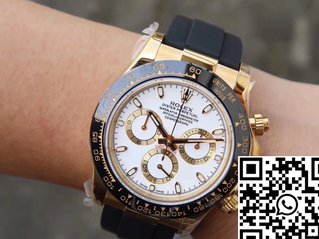 Daytona M116518ln-0041 JH White Dial Rolex Cosmograph Factory 0214